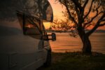 RV Camper Van Scenic Sunset